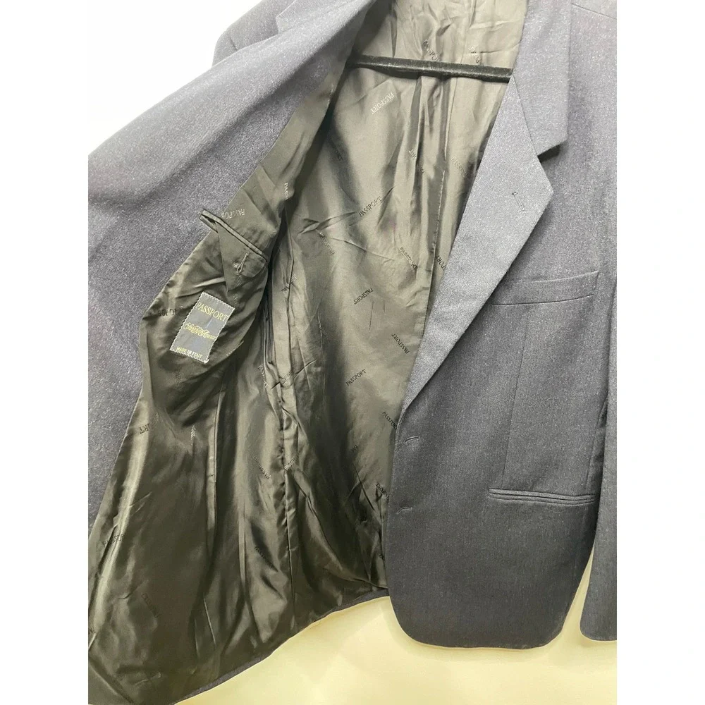Passport Saks Fifth Avenue Men's Wool Blazer Jacket Made in Italy Size 56 Office